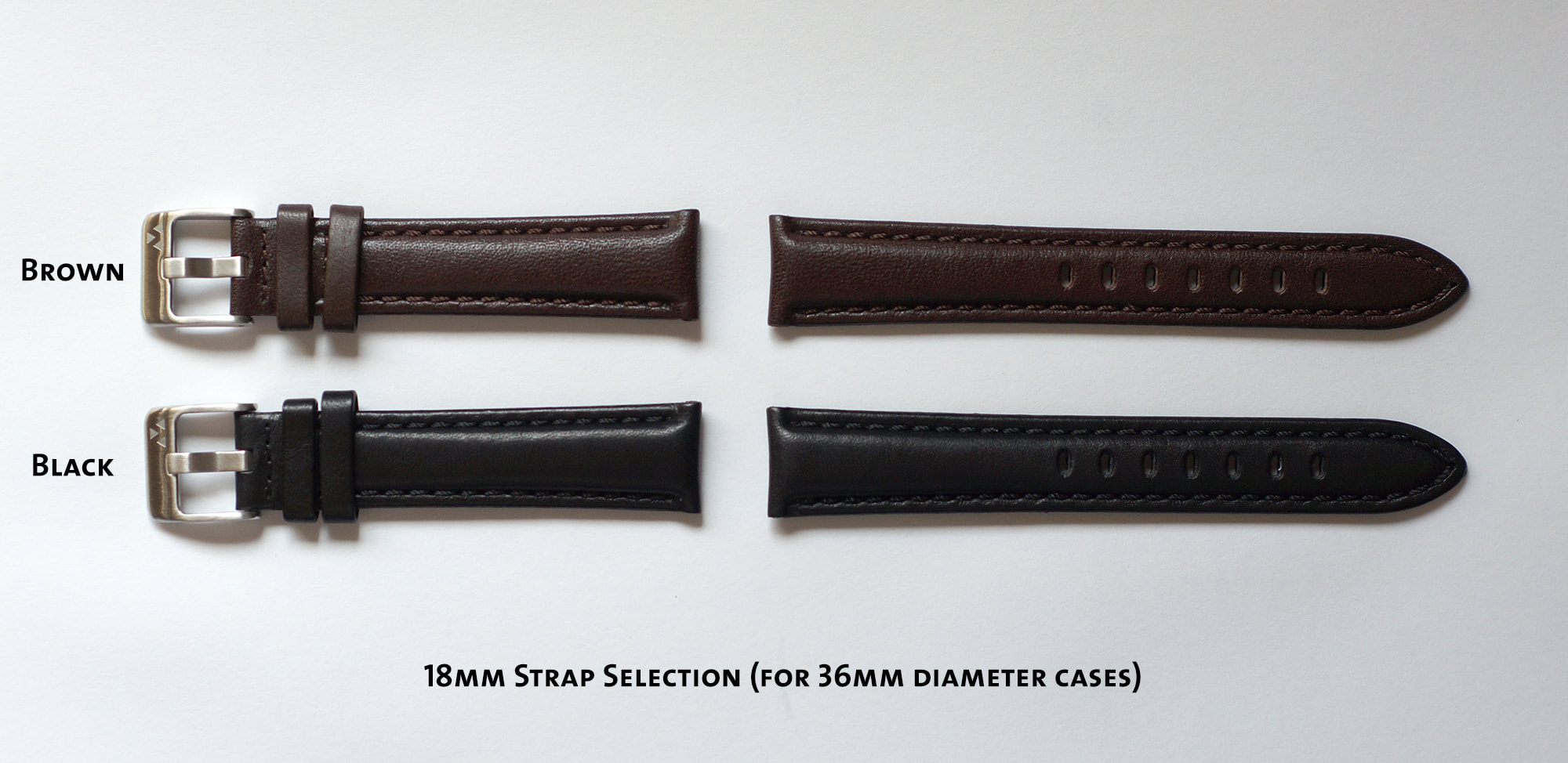 Premium genuine leather watch straps